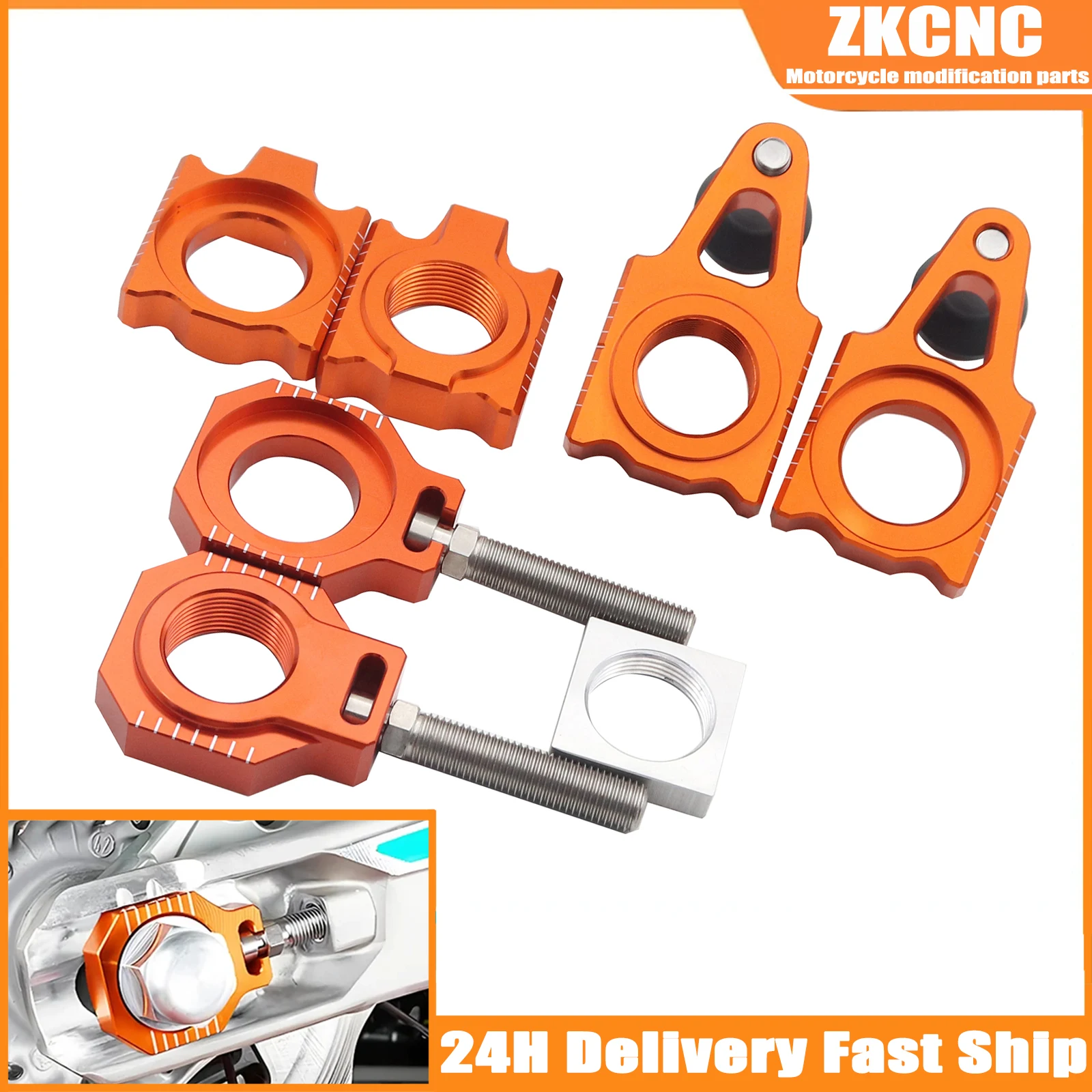 Задняя цепь регулятора оси 25 мм для мотоцикла CNC KTM SX SXF XC XCF HUSQVARNA TC FC FS TX FX 125 250 300 350