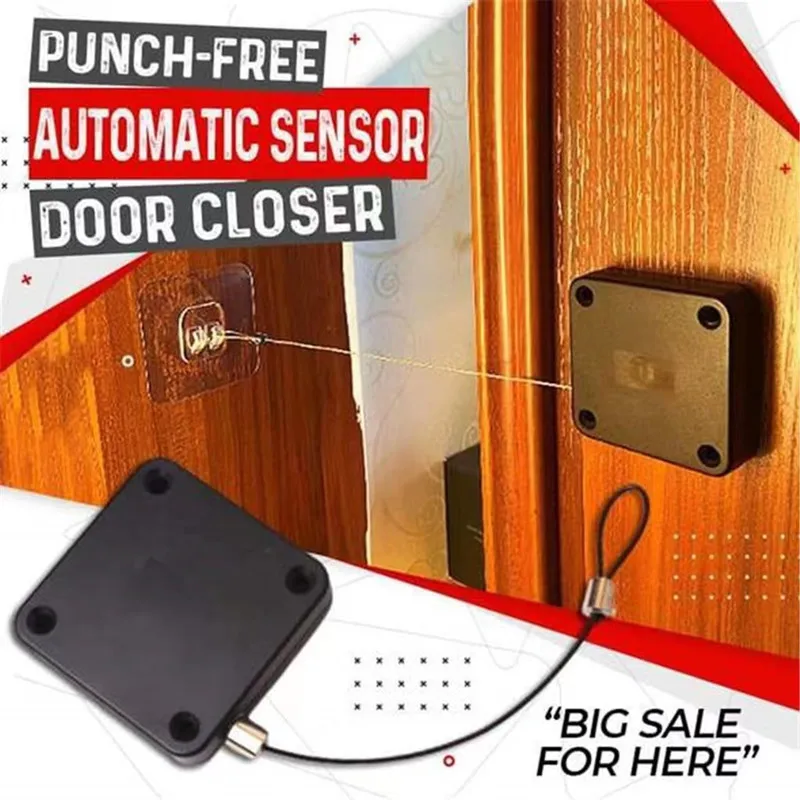 

Punch-free Automatic Sensor Door Closer Automatically Close