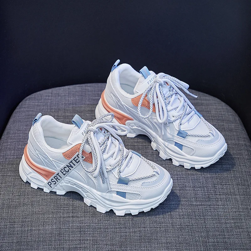 

Новинка, спортивная женская обувь, кроссовки на платформе для бега, дышащие кроссовки с одной сеткой, женские модные спортивные кроссовки
