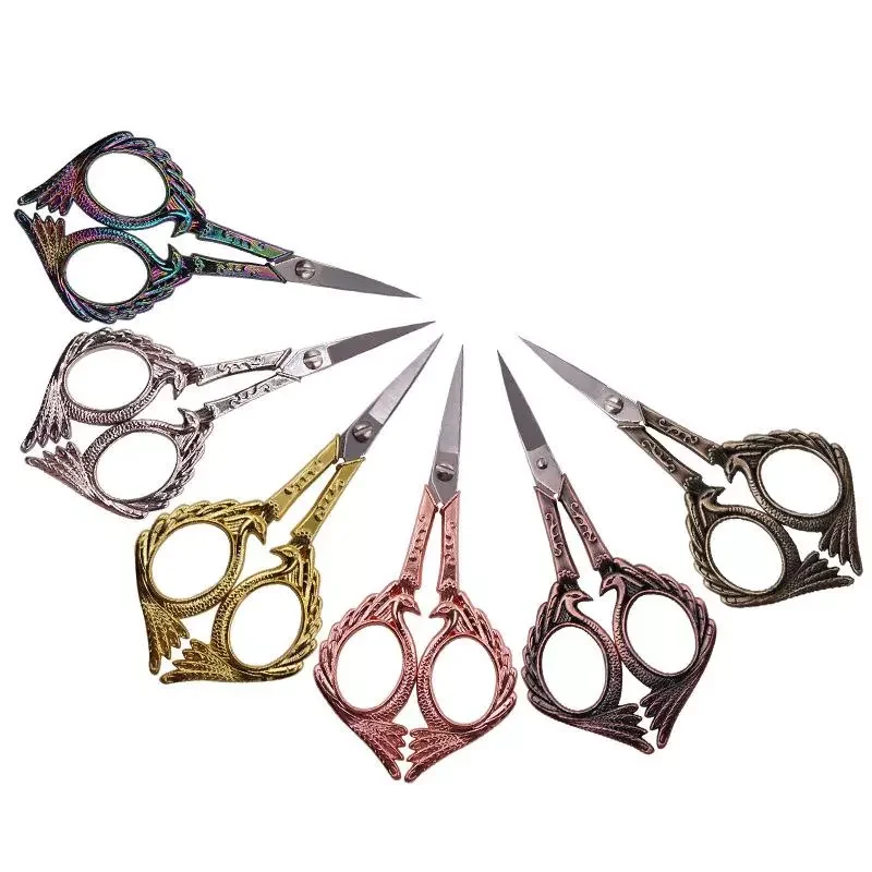 

Retro Peacock Needlework Tailor Scissors Antique Vintage Thread Embroidery Stainless Steel Scissors For Sewing Supplies Tool