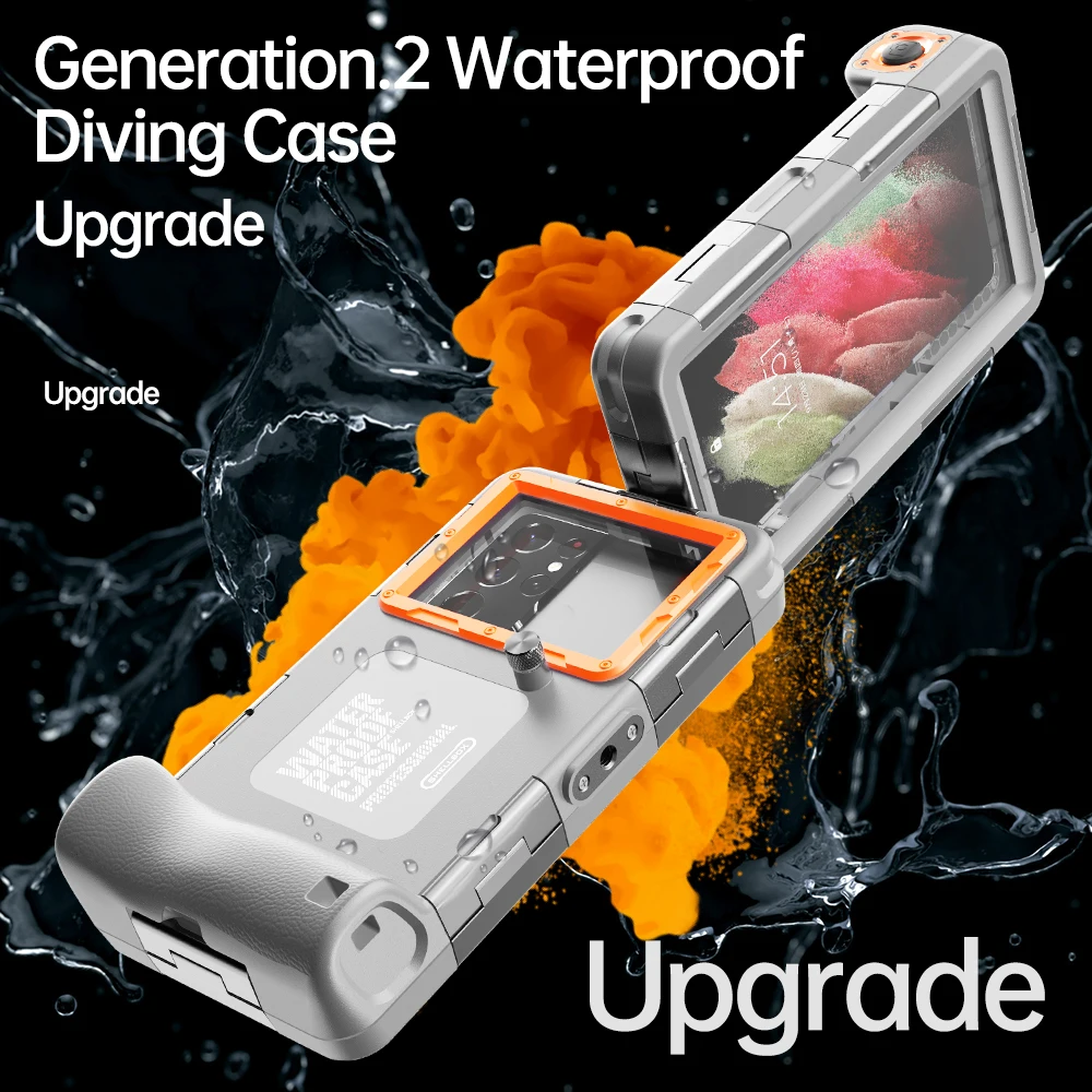 Universal Professional Waterproof Case For iPhone 14 13 12 Pro Max Diving 15M Depth Case For Samsung S23 Ultra Moto Sony OPPO
