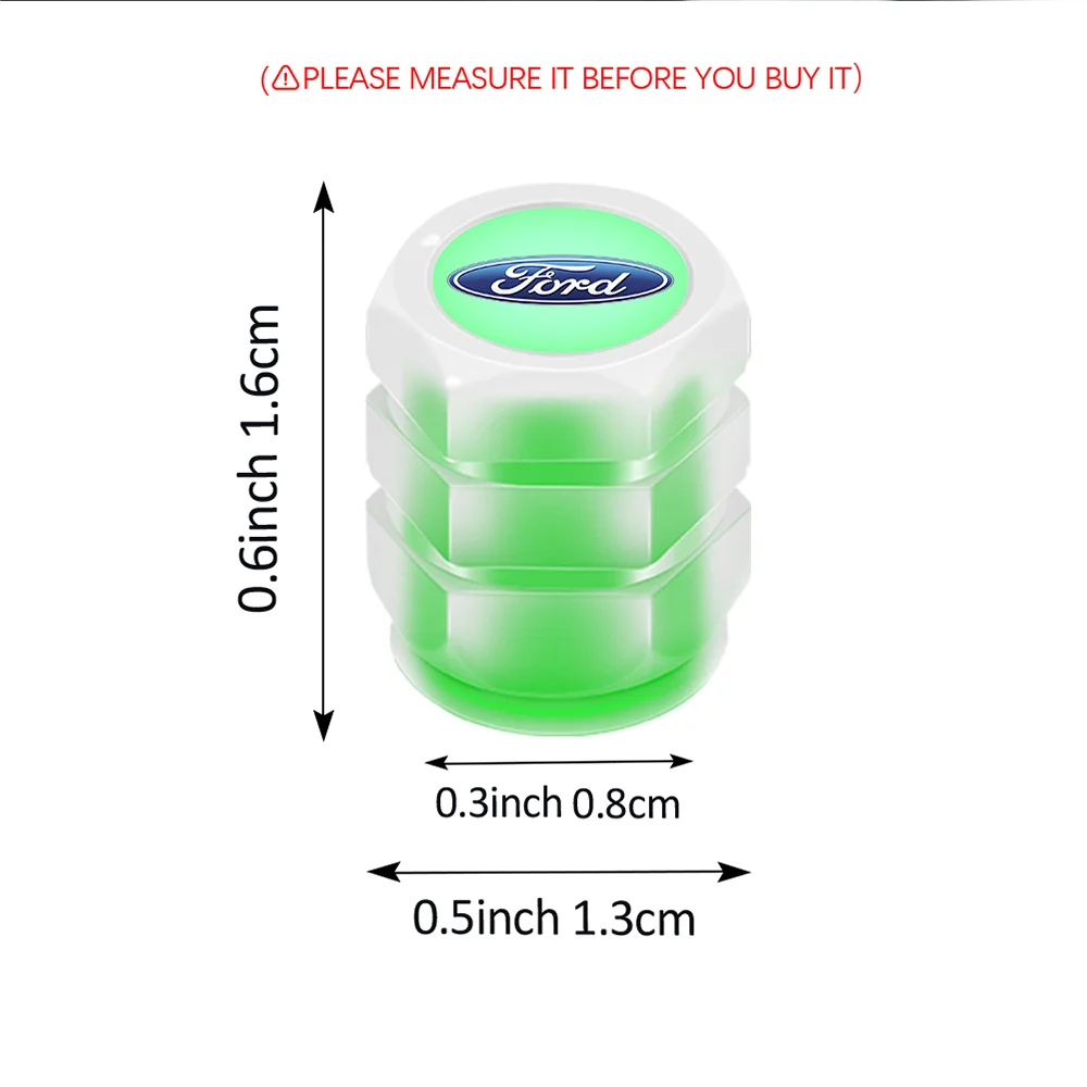 4 шт. светящиеся автомобильные шины шток клапана воздушные колпачки крышка авто