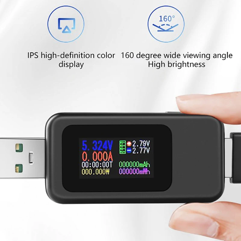 Цифровой вольтметр амперметр измеритель напряжения и силы тока 10 в 1