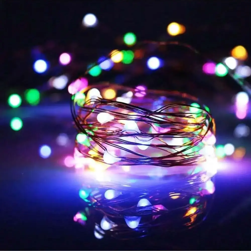 

LED Гирлянды на Батарейках, Медный Провод, 1/2/3/5/10 М