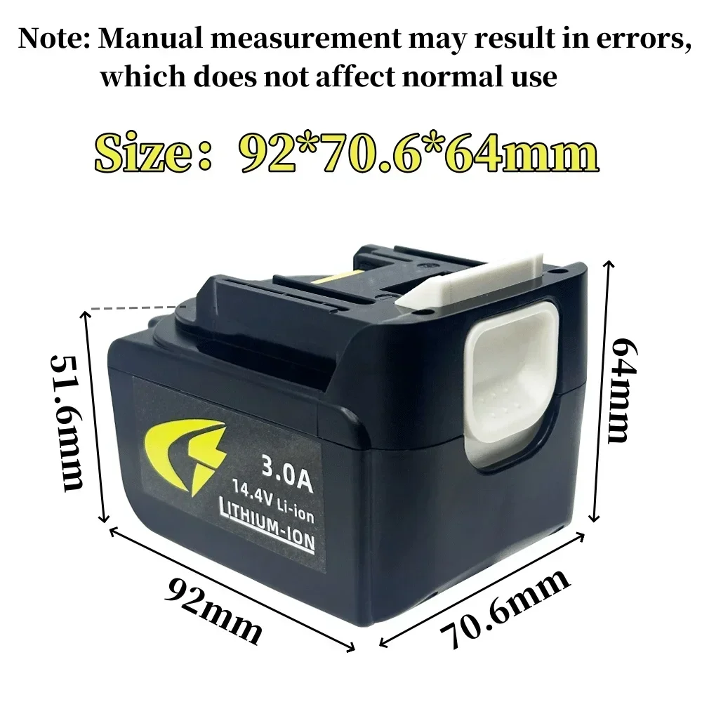 Литий-ионная аккумуляторная батарея BL1430 14 4 В 3 0 Ач 3000 мАч для аккумуляторных