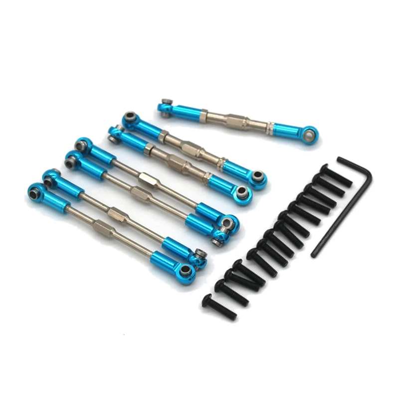 

For WLtoys 1/10 104001 Remote Control Car Parts Metal Upgrade Rod Adjustable Tie Rod