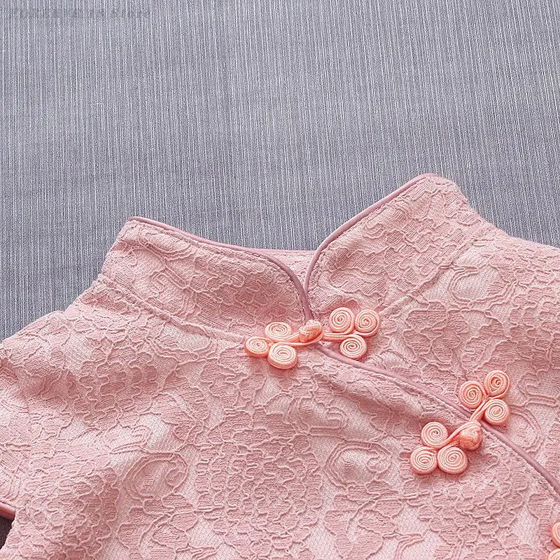 Детский костюм Тан летний винтажный топ на пуговицах с короткими рукавами + шорты