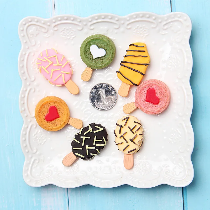 

Buy 5 Get 1 3D Simulation Food Cute Cone Ice Cream Choc-ice Resin Refrigerator Magnet Sweetmeats Magnetic Sticker Decoration