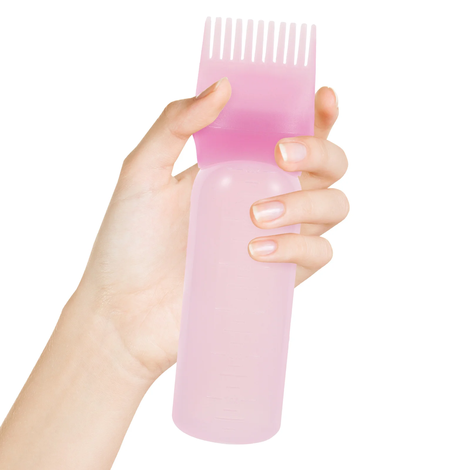 3 шт. аппликатор для масла волос бутылки с водой кожи головы расческа пластиковый