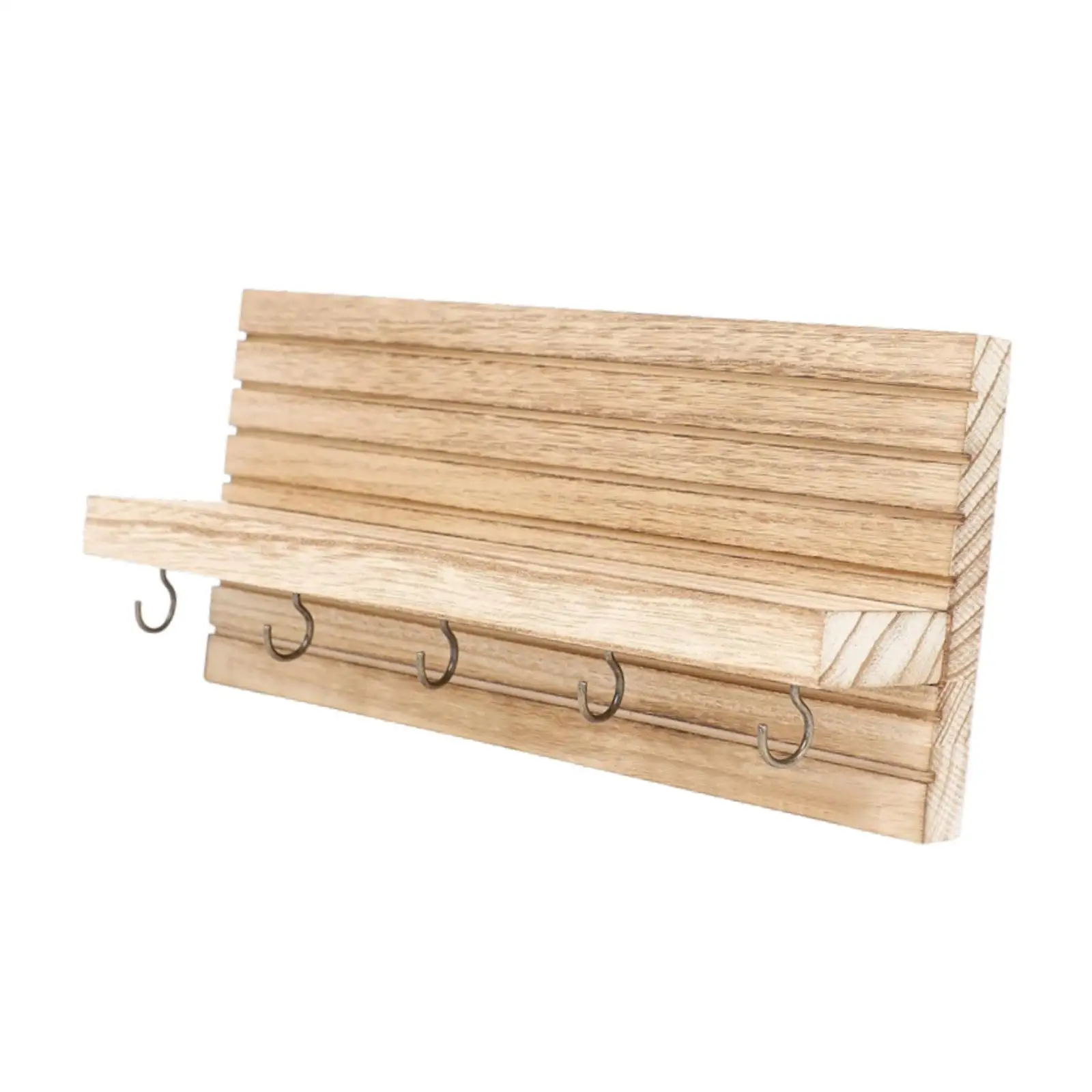 Держатель для ключей настенное крепление деревянная стойка-органайзер хранения