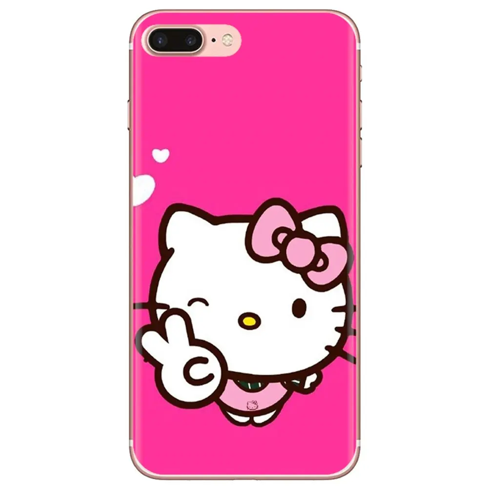 Силиконовый чехол Hello Kitty для Samsung Galaxy Note 3 4 5 8 9 S3 S4 S5 Mini S6 S7 Edge S8 S9 S10 Plus |