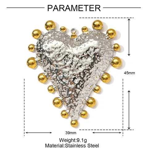 Двухцветные серьги Hamsa Hand из нержавеющей стали LAVIXMIA