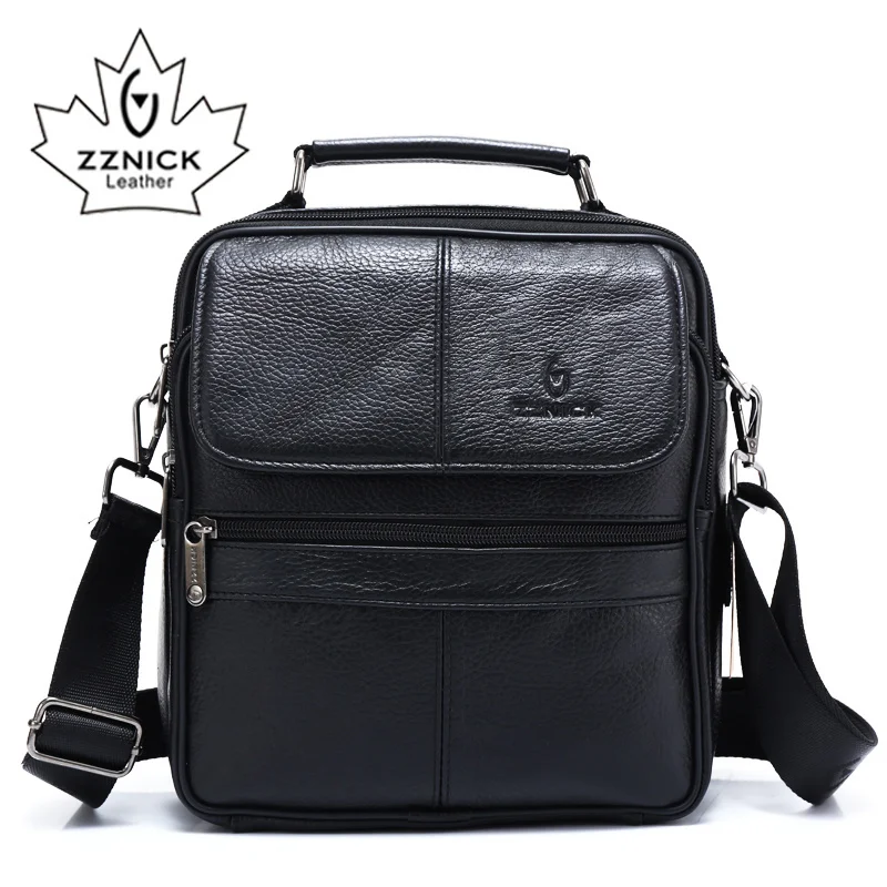 

2023 Genuine Cowhide Leather Shoulder Bag Small Messenger Bags Men Travel Crossbody Bag Handbags New Men Bag