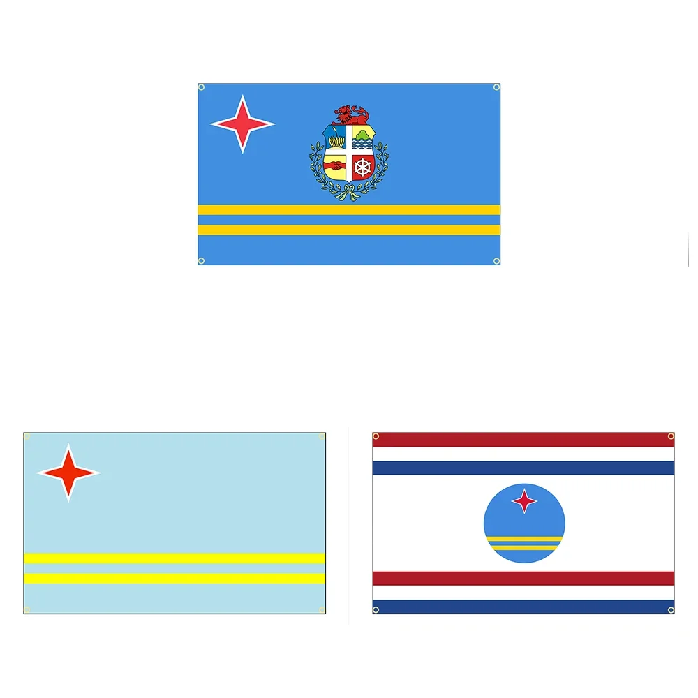 

Флаг с местными этническими характеристиками 90 х150 см, флаг с принтом на Aruba, баннер для декора (флаг Арубы)