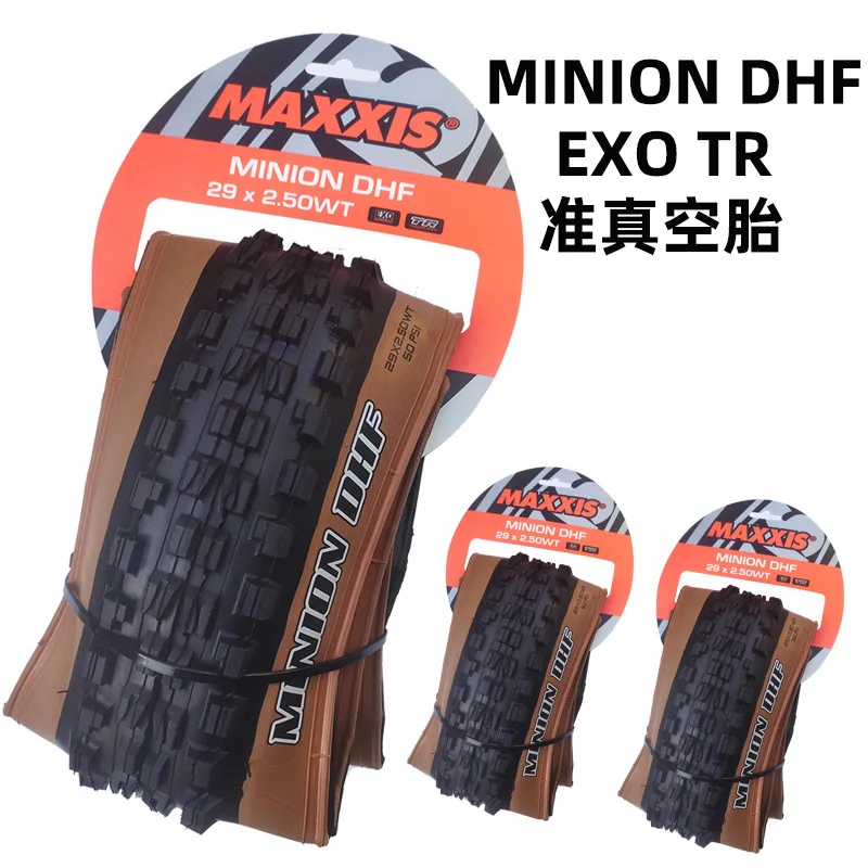 

MAXXIS 29x2.5 MINION DHF (M301RU) TUBELESS Folding DOWNHILL Bicycle Tire of Bike Mountain Bike Wide Trail Dual Compound/EXO/TR