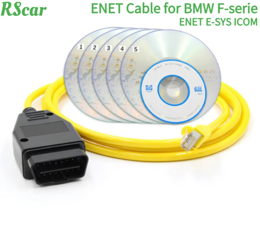 Новинка, Диагностический кабель для BMW серии F ICOM OBD2, кодирование данных Ethernet, кодирование скрытых данных OBDII