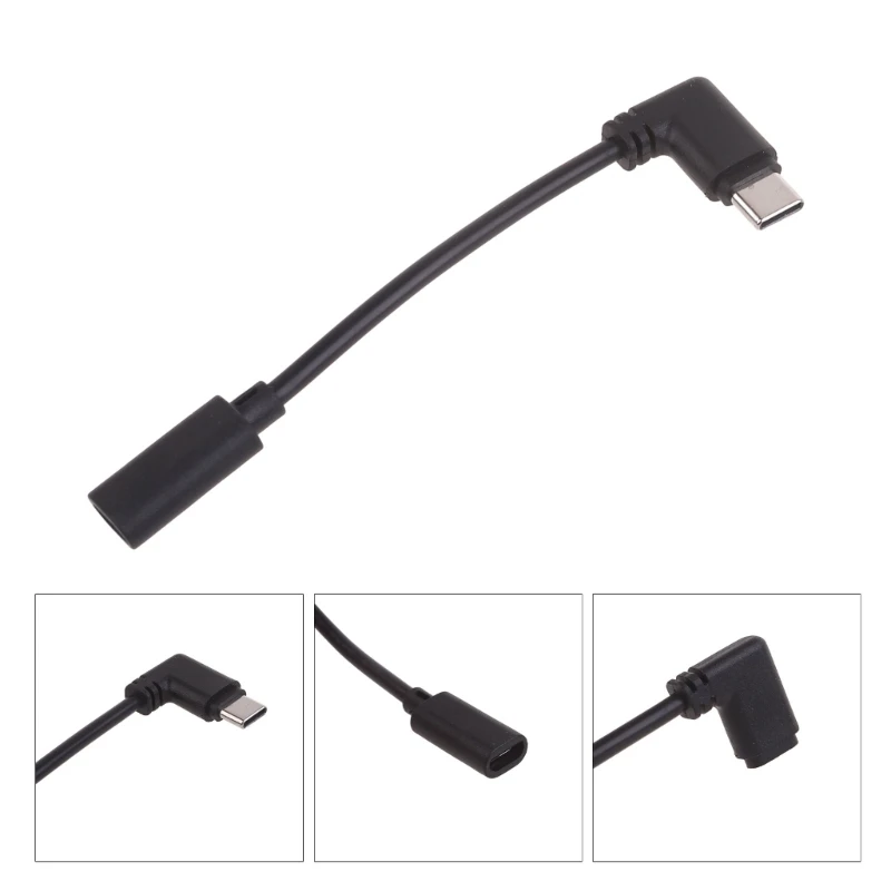 Кабель-адаптер Micro USB to Type C кабель для передачи данных с изгибом на 90 градусов Decives