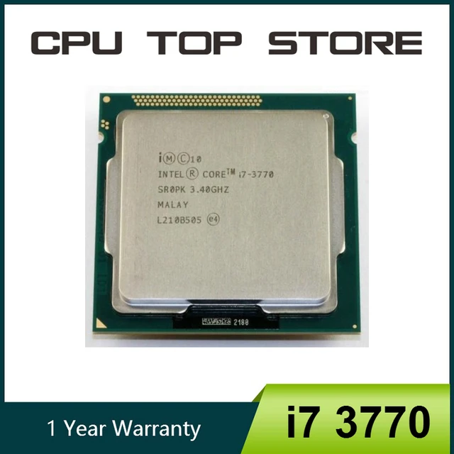 Used intel Core i7 3770 3.4GHz SR0PK Quad-Core LGA 1155 CPU Processor