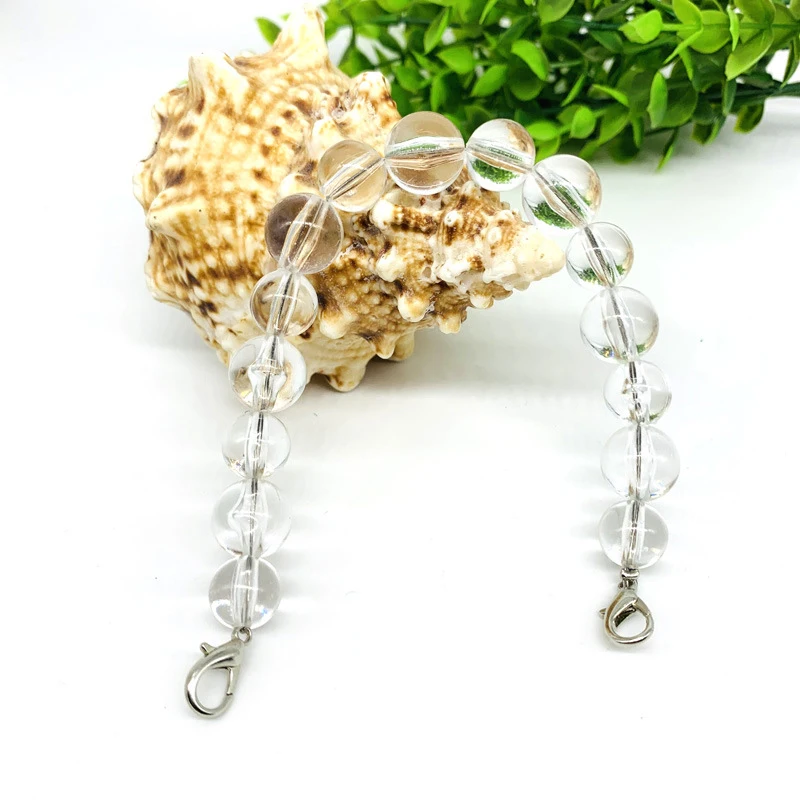 

Новая акриловая серия прозрачных бусин, цепочка для сумок, универсальные изысканные аксессуары для сумок, ювелирные изделия, женская сумка,...