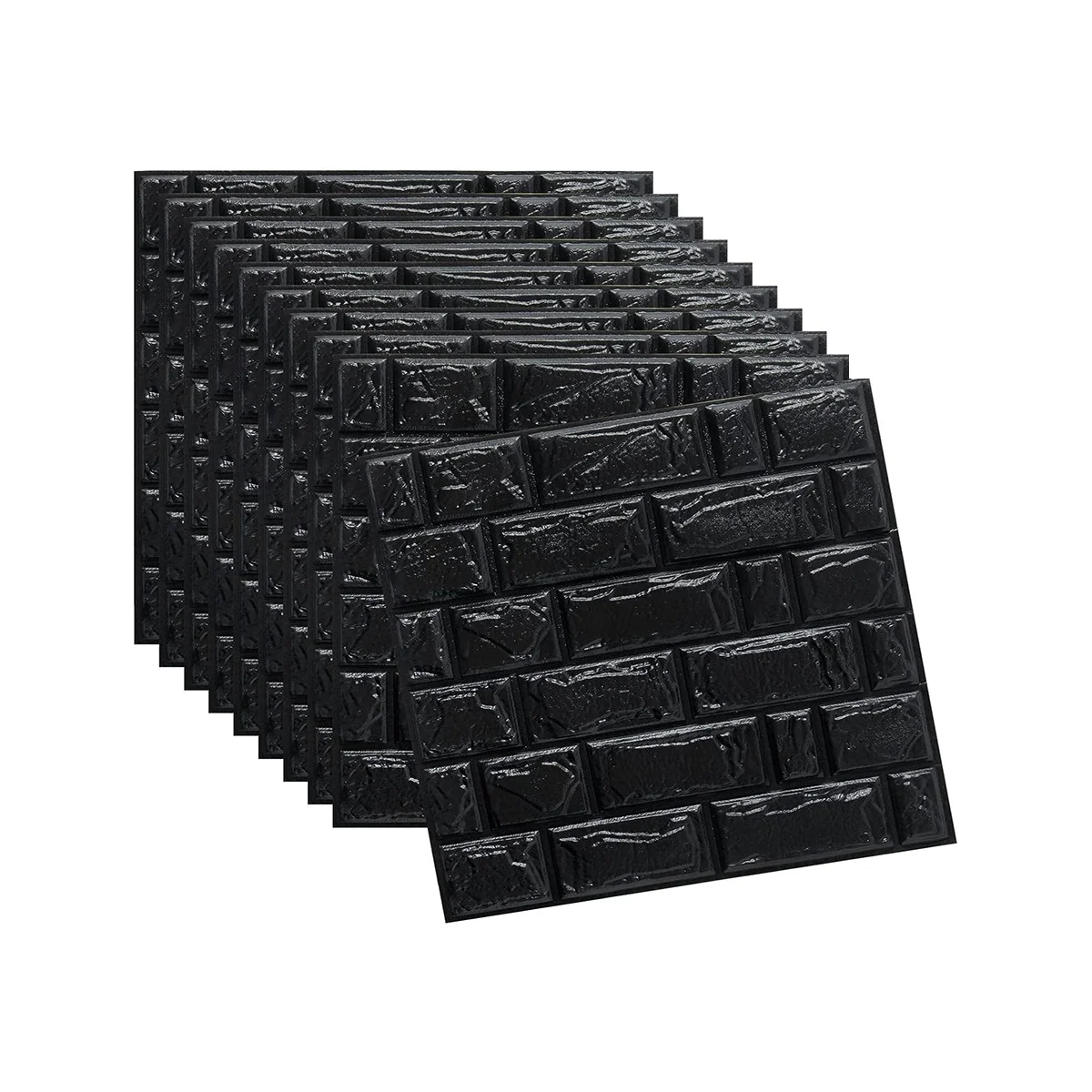 

3D Brick Peel and Stick Wallpaper, 10 Pack 3D Brick Wall Panels Self Adhesive, Removable Wallpaper Waterproof PE