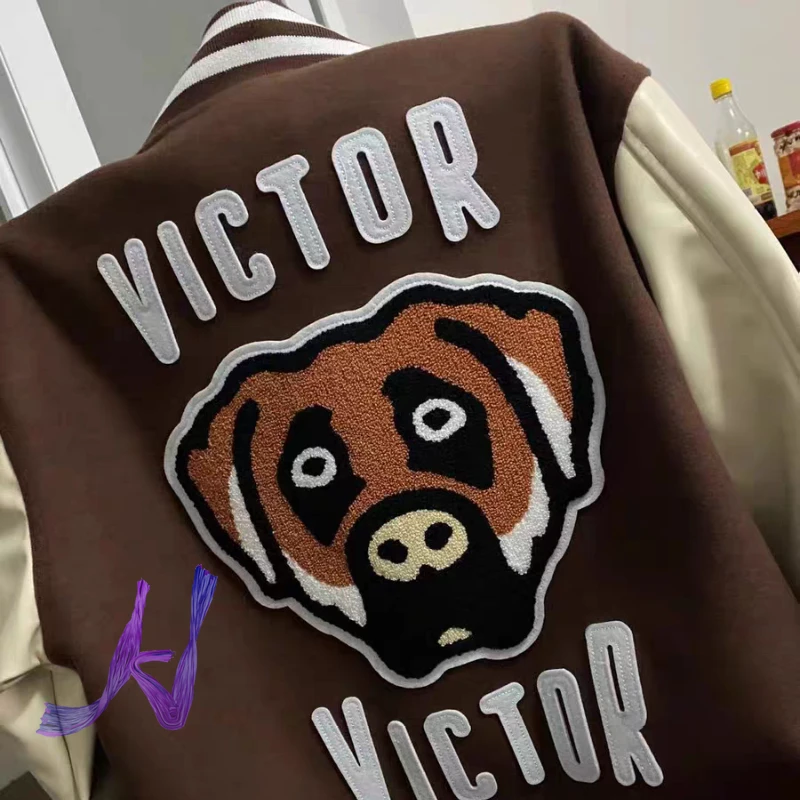 

Human Made Jackets High Street Fashion Dog Scalp Sleeve Baseball Uniform Oversize Men's Women's Jacket