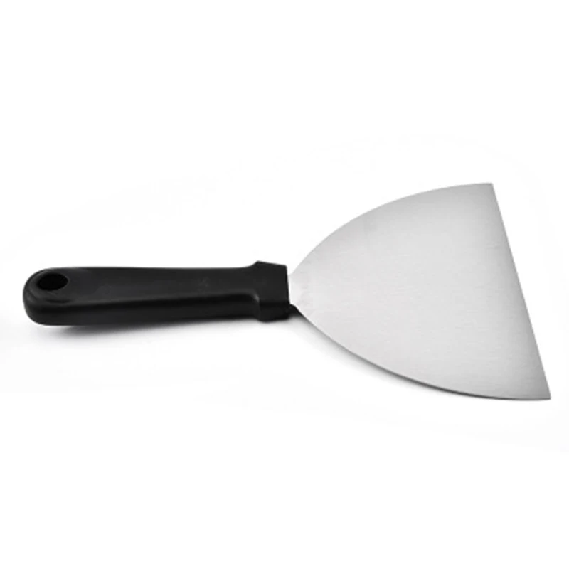 

1pc Kitchen Spatula Fried Shovel Wood Handle BBQ DIY Grill Scraper Pancake Flipper Stainless Steel Kitchen Tools & Gadgets