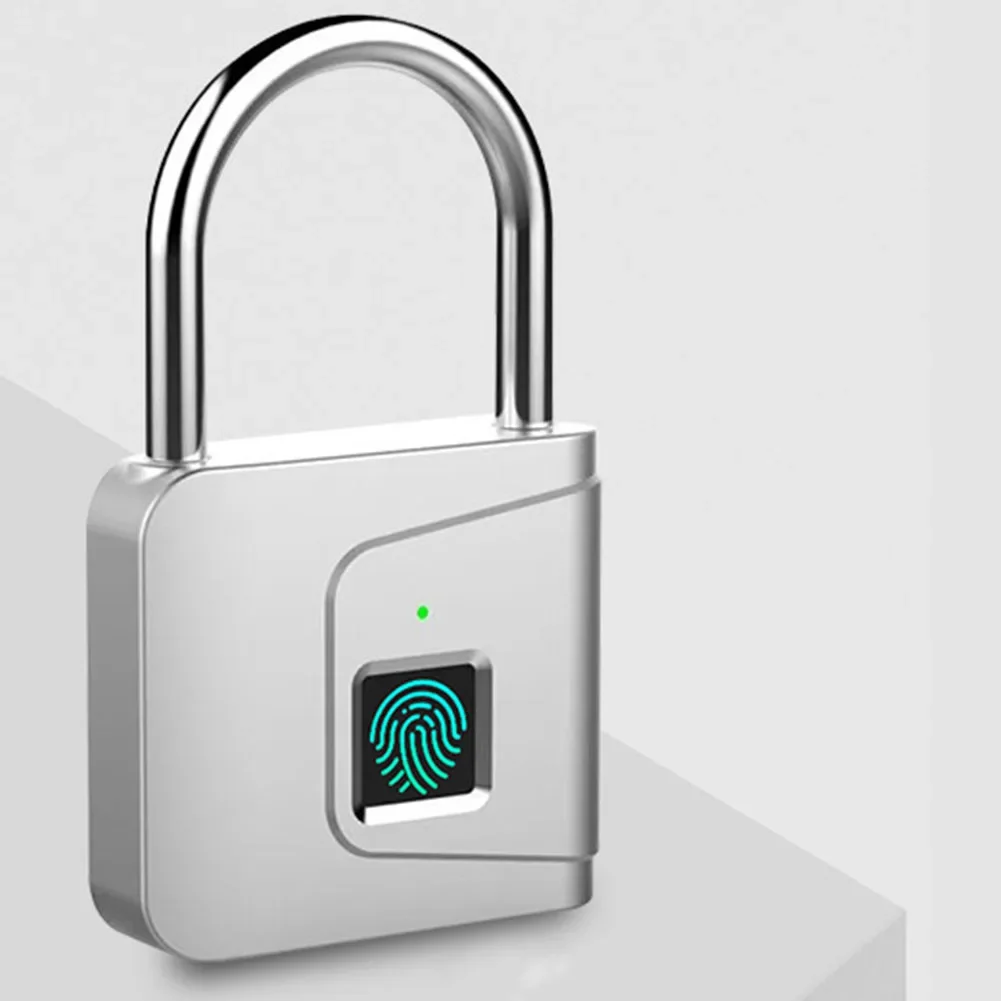 Замок с отпечатками пальцев цинковый сплав USB-перезаряжаемая литиевая батарея