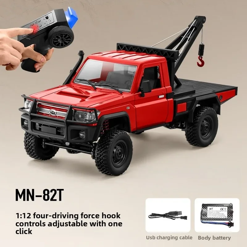 Фото MN82T RC автомобиль 1/12 4WD моделирование профессиональный альпинистский спасательный автомобиль 2,4G электрический кран с дистанционным управлением автомобиль игрушечный подарок LC79 №1