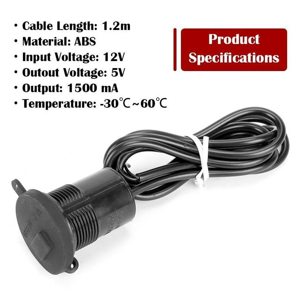 motorcycle usb charger 12v charge port waterproof moto handlebar phone charger universal accessories for motorbike scooter free global shipping