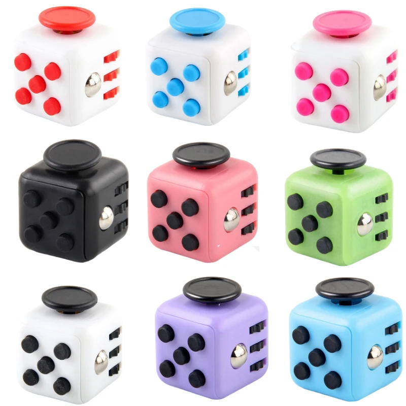 

Fidget Edc Toycube For Cubes Anti-Stress Relief Decompression Dice Autism Adhd Toy Kids Anxiety Relieve Adult Fingertip Toys