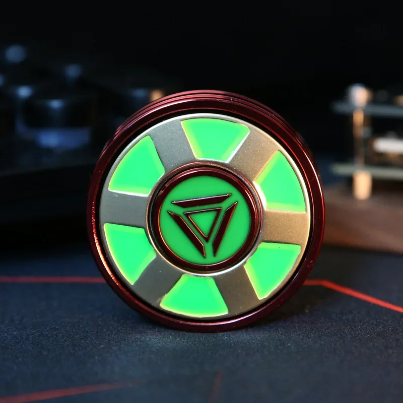 Светящийся круглый Спиннер EDC металлический фиджет-Спиннер с тыквой гироскоп для