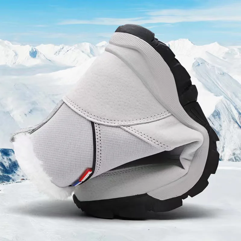 2022 New Winter Cotton Thickened Long Hair Plus Warm Snow Boots Cold-Resistant High-top Large-size Shoes For Women Girls