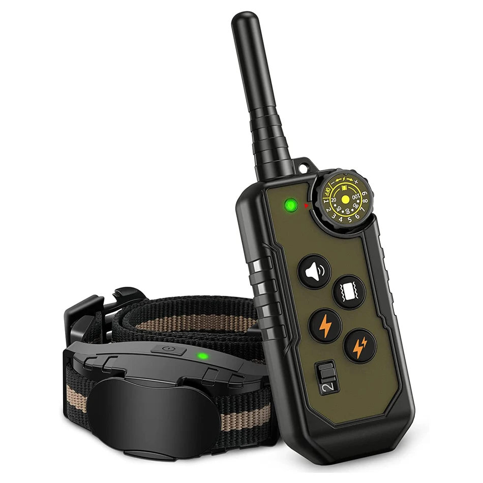 

Electric Dog Training Collar Waterproof Rechargeable Remote Dog Bark Control With LCD Display For Dogs