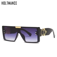 vintage fashion siamese piece women sunglasses simple pc square frame sunglasses for men summer outdoor divition sun glass uv400