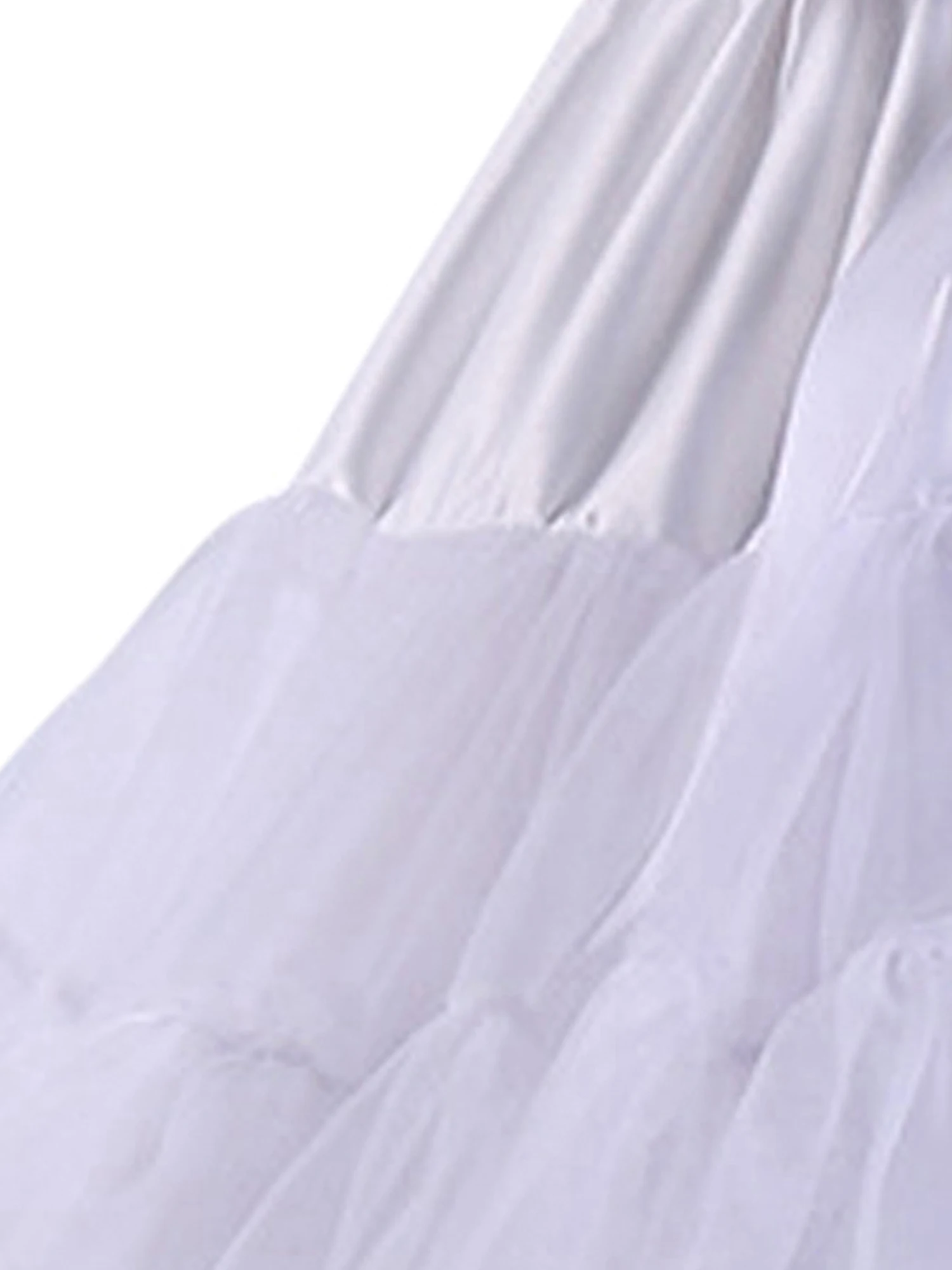

Women Puffy Tulle Petticoat Layered Pleated Tutu Short Skirts Princess Ballet Dance Pettiskirt Cosplay Costumes (White One