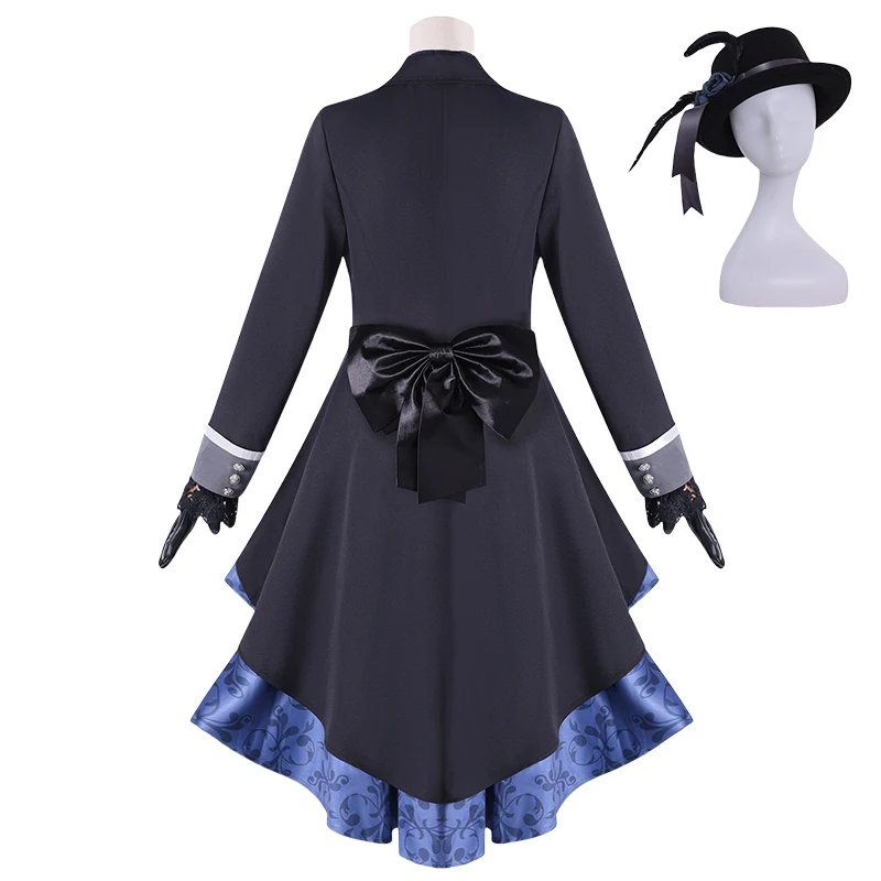 Фото Аниме Ciel Phantomhive Косплей Костюм Черный дворецкий Косплей Парик Ciel Черная Роза Униформа Шляпа Костюм на Хэллоуин для мужчин Comic Con №3