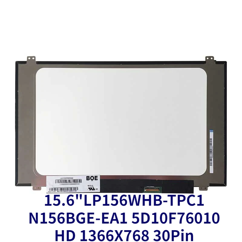 

Laptop Led Lcd Screen Display Matrix LP156WHB-TPC1 N156BGE-EA1 5D10F76010 15.6" HD 1366X768 30Pin Glare Replacement