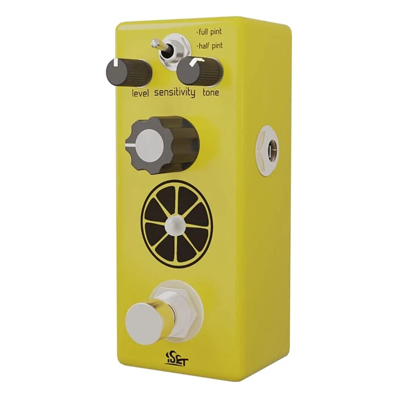 

ISET Compressor Guitar Pedal Analog Lemon Compress Effect For Electric Guitar Bass True Bypass