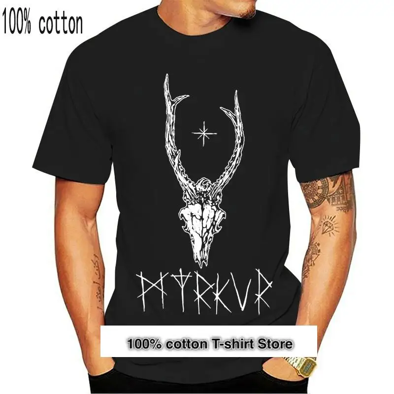 

Myrkur-Camiseta con calavera de ciervo, S-M-L-Xl-2Xl, nueva, de Kings Road Merchandise, fresca