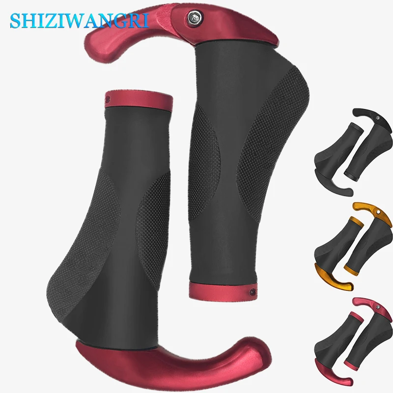 

Велосипедные ручки SHIZIWANGRI MTB, противоударные пылезащитные велосипедные ручки, резиновые, двусторонние