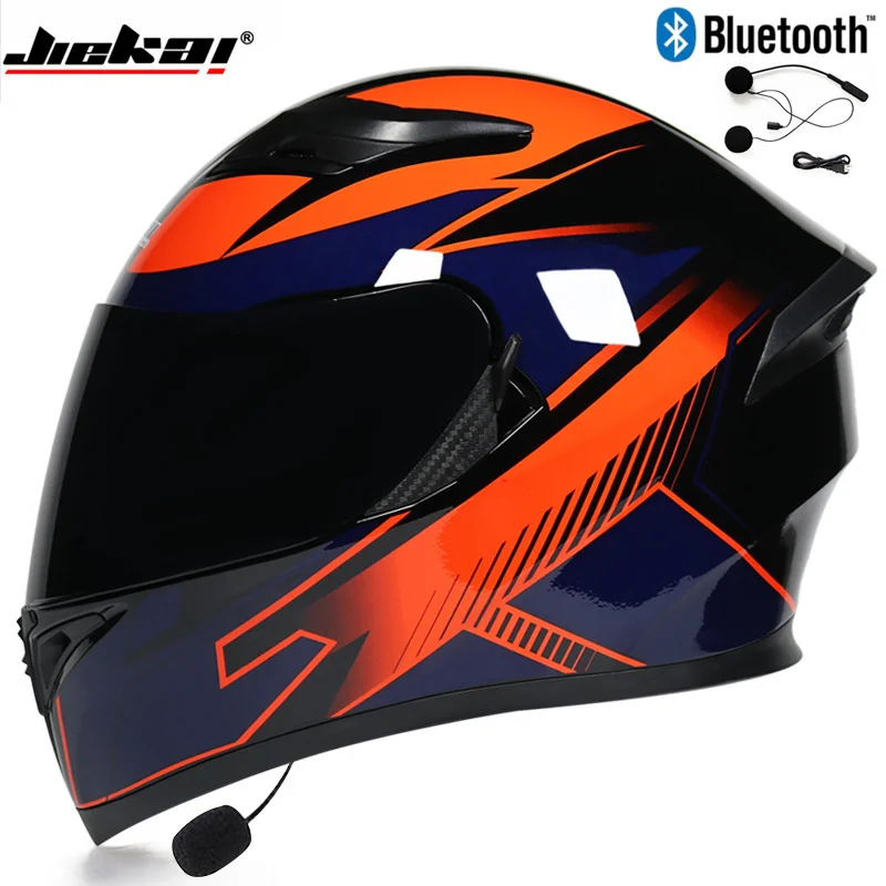 Suitable for motorcycle Bluetooth motorcycle racing helmet helmet full helmet Bluetooth personality electric