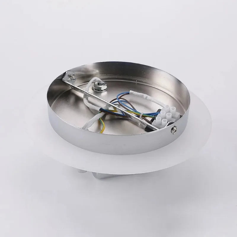 3 насадки круглые дизайнерские зеркальные рамки с лампой GU10 хромированные