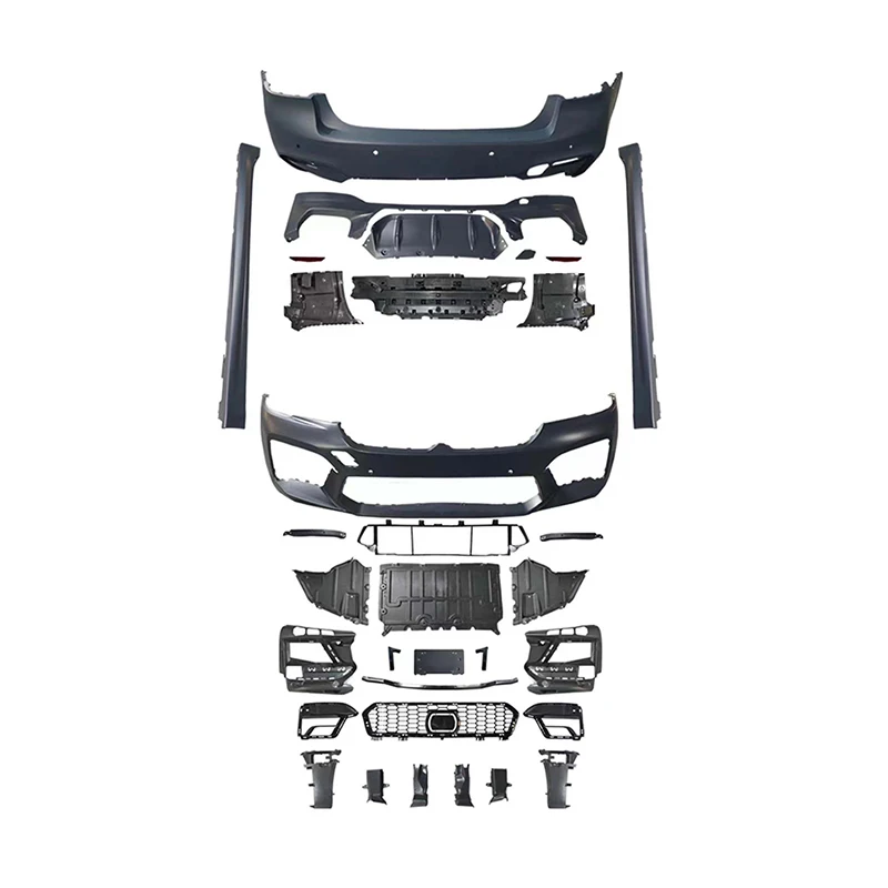 

2021 new for 5 series M5 style body kit with bumper rear diffuser side skirt 5 series G30 G38 new M5 auto parts