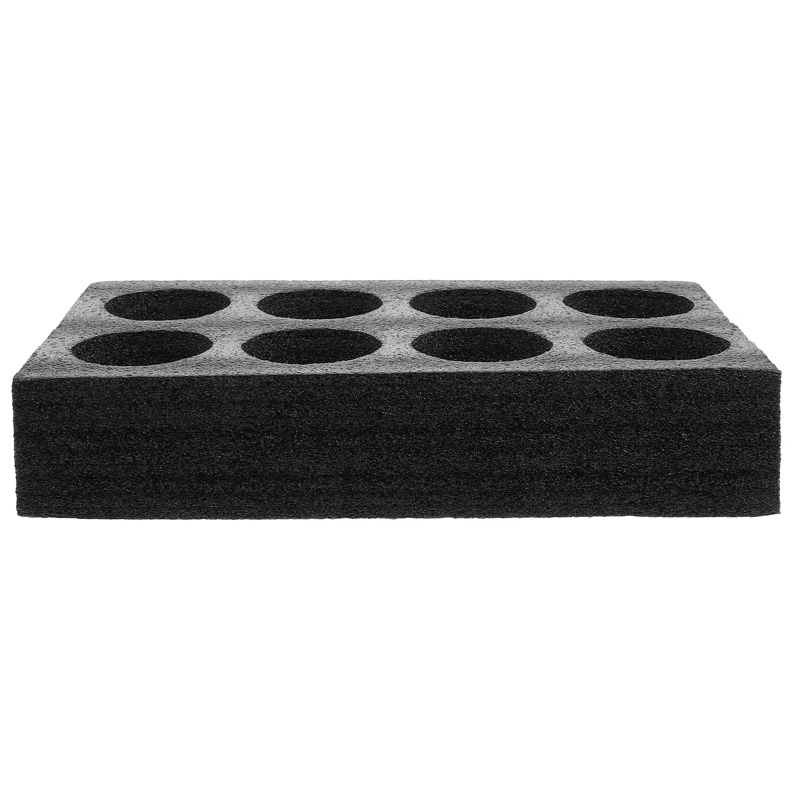 

Disposable Takeout Cup Holders: 8- hole Cup Carrier Delivery Holder Beverage Take Out Fixing Tray for Hot Cold Drinks Black