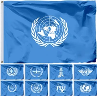 united nations un flag 90x150cm 3x5ft iaea flags unesco and international criminal court banners ifad