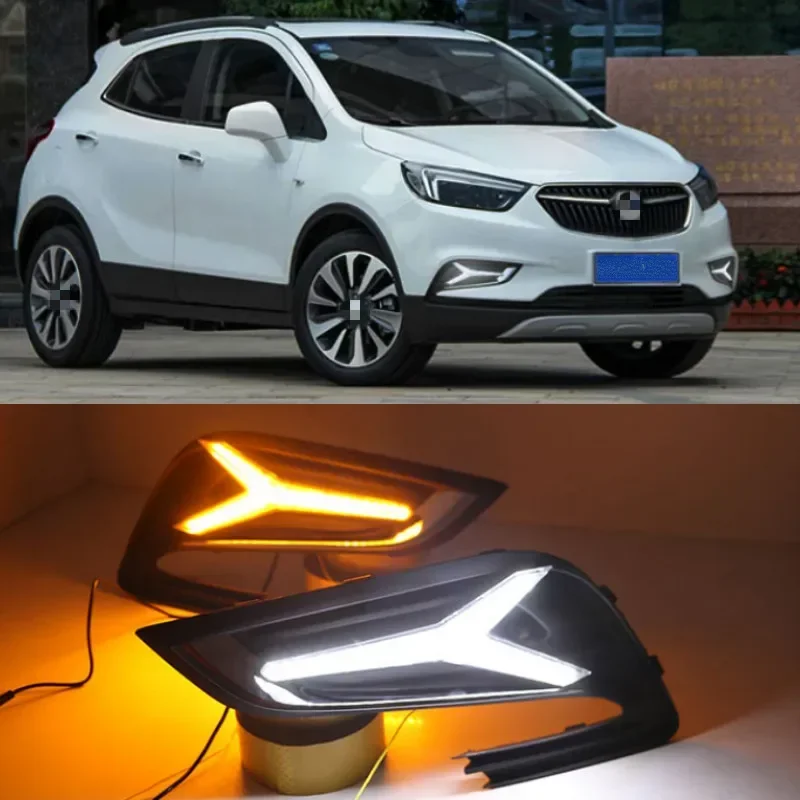2 шт. светодиодные для Buick Encore Opel mokka 2016 2017 2018 дневные ходовые огни DRL