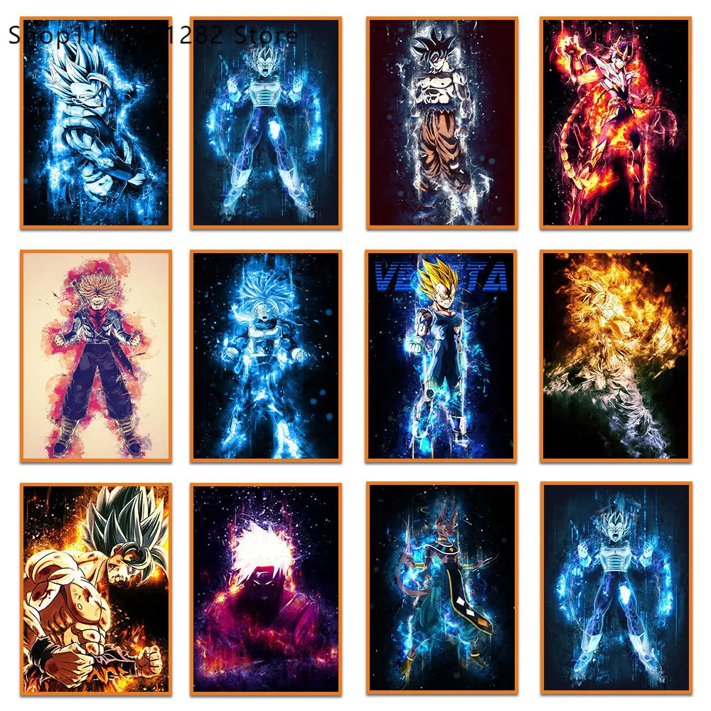 Алмазная роспись дракона постер алмазной вышивки Сон Гоку наборы мозаики для