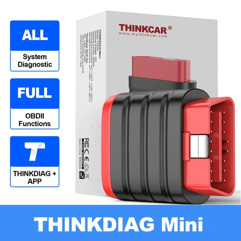 THINKCAR THINKDIAG Mini obd2 Bluetooth-сканер для всех автомобилей, полная диагностика системы, бесплатный автоматический диагностический инструмент на весь срок службы, считывание/очистка кода ошибки