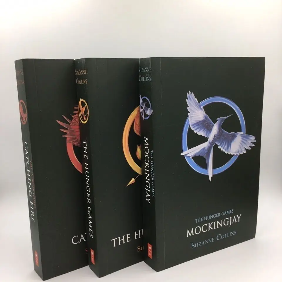 3 книги/набор книга научной фантастики, книга с голодными играми/ловим огонь/пересмешной Джей в оригинальной английском фильме