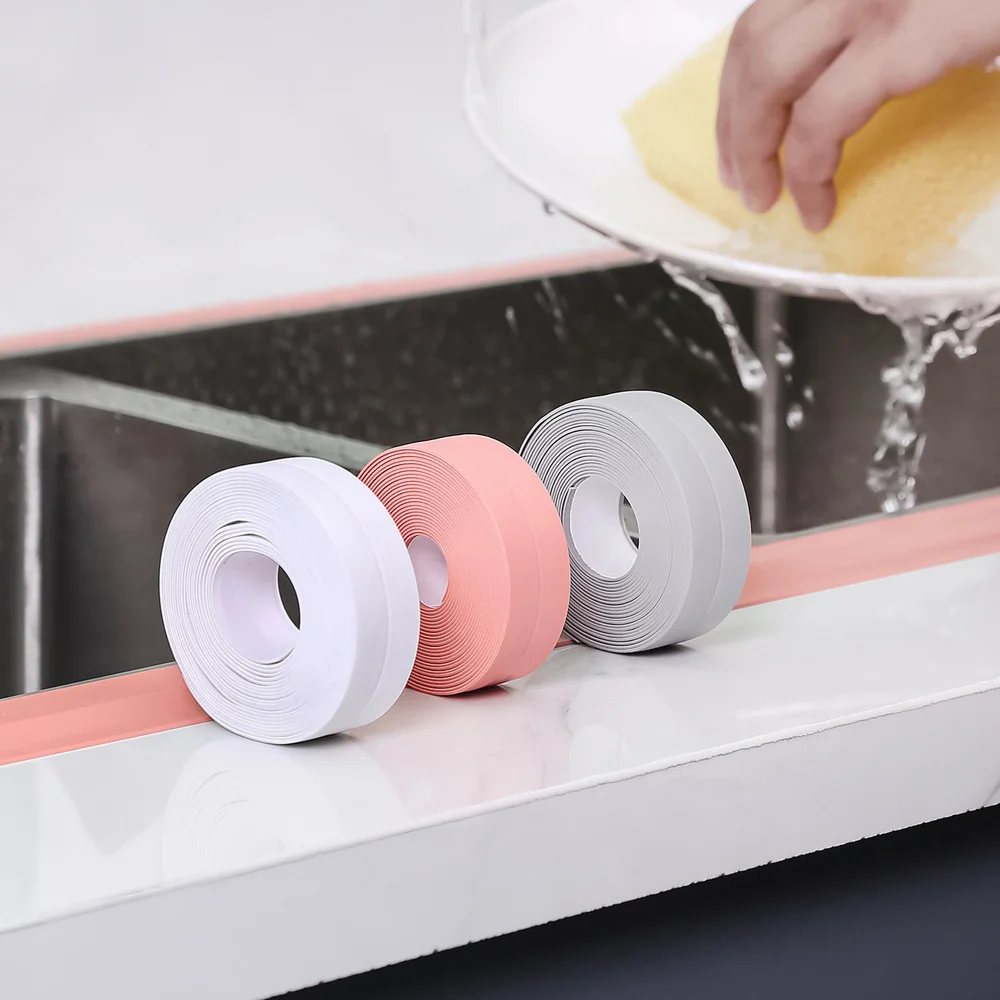 

Bathroom Waterproof Mildew Proof Tape Kitchen Joint Sealing Strip Waterproof Strip Bathroom Toilet Gap Wall Corner Line Paste